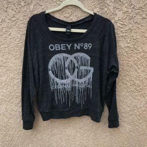 Obey Long Sleeve Grey OG No. 89